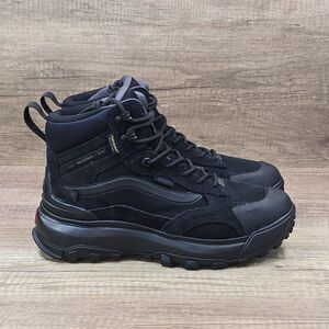 Vans MTE Crestline Waterproof Men's Sz 7 Triple Black Hiking Boots (500264) NEW